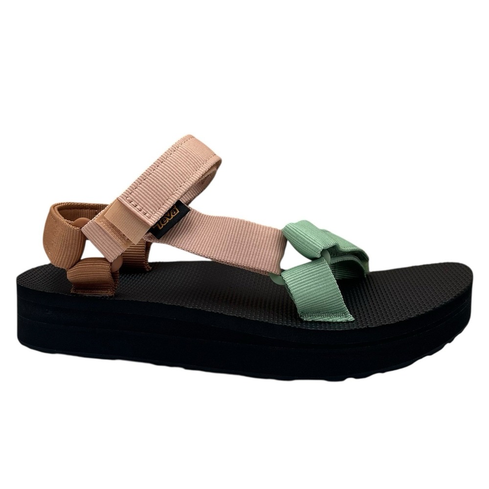 Teva Midform Universal Womens Sport Sandal Sz 8 Clay Green Tan Brown Adjustable - Picture 2 of 14